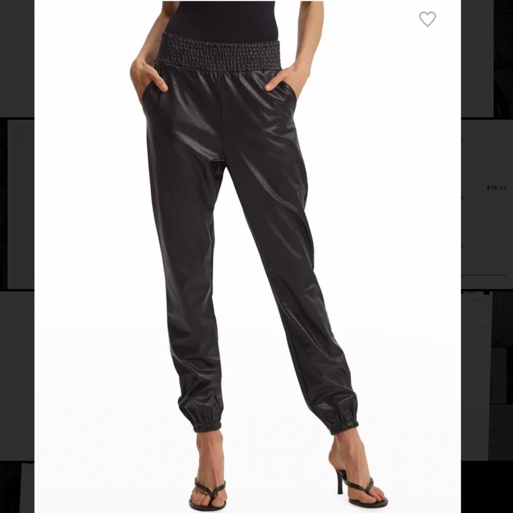 NWOT| COMMANDO | FAUX-LEATHER JOGGERS